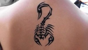 Tatuaje de escorpio para niñas