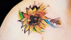  Tetovanie slnečnice