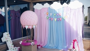 Options for photo zones for a girl's birthday