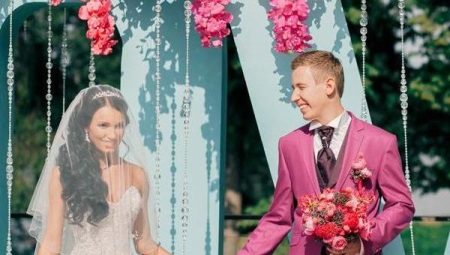 Rozā kāzu kleita - romantiskām un smalkām līgavām