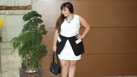 Madingos suknelės mažo ir žemo ūgio nutukusioms moterims