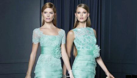 Mint dress: a touch of freshness in the image