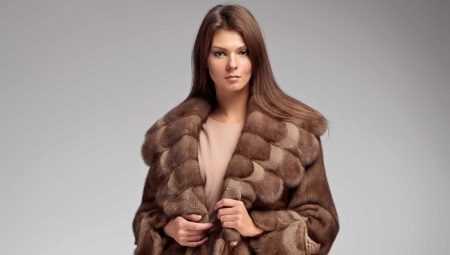 Brown mink coats