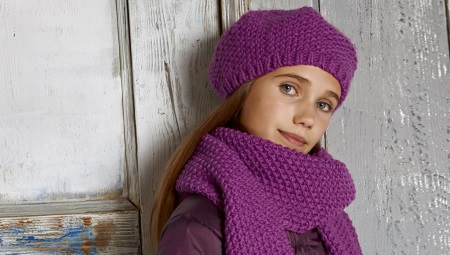Écharpe en tricot pour filles