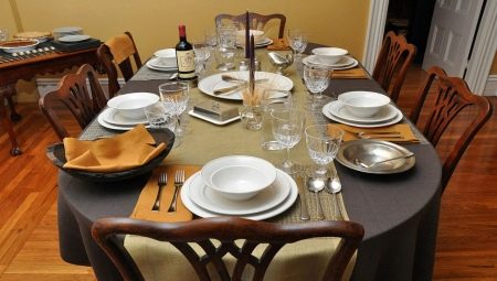 Tischsetzregeln für das Abendessen