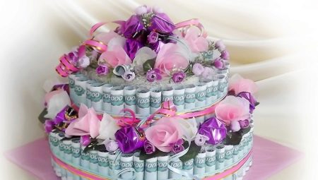 How to make a cake from wedding money with your own hands?
