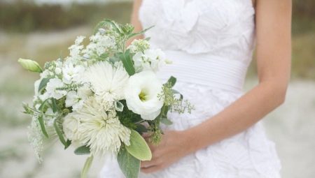¿Cómo elegir un ramo blanco para una novia?