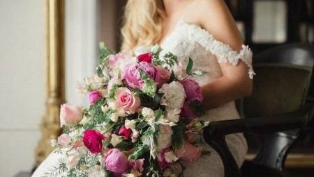 Kaskadni svadbeni buket: savjeti za odabir cvijeća i mogućnosti ukrašavanja