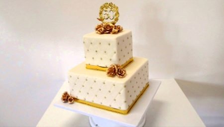 Originálne torty na zlatú svadbu