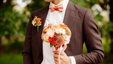 Bouquet da sposa autunnale: idee di design e sottigliezze di scelta