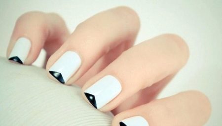 Kenmerken van zwart-witte French manicure