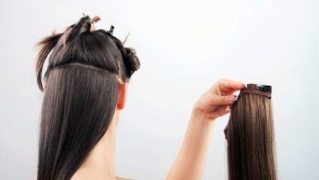 Rambut semula jadi dengan jepit rambut: bagaimana untuk memilih dan melampirkannya dengan betul?