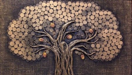 Denarno drevo iz kovancev: vrste in faze izdelave