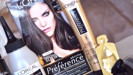 Barvy na vlasy L'Oreal Preference: paleta barev a návod k použití