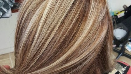 Poudarjanje na svetlo rjavih laseh