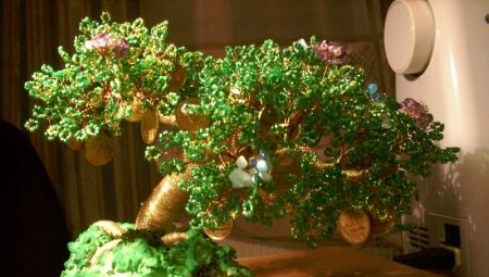 Money tree made of beads: description and manufacturing features