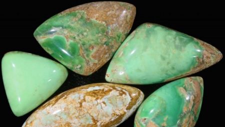 Variscite: typer och egenskaper hos sten