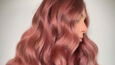 Hårfärg roséguld: nyanser och nyanser av färgning