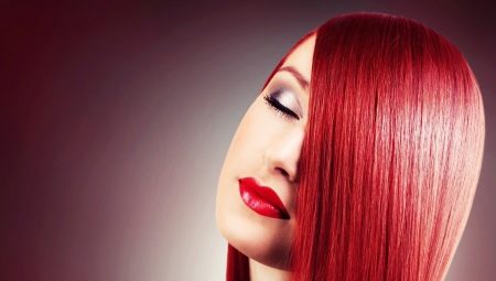 Warna rambut delima: jenis warna, tip untuk pewarnaan dan perawatan