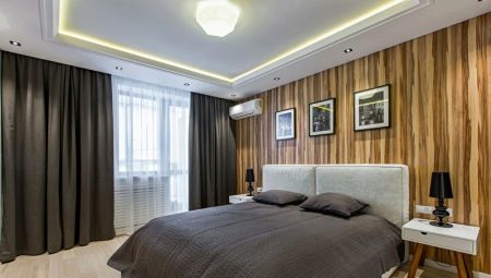Sadrokartónové stropy v spálni: odrody a vzory