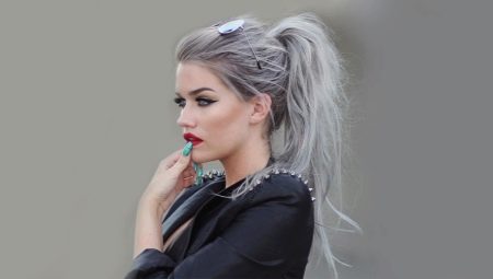 Silver hair color: popular shades and dyeing features
