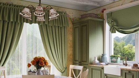 Vorhänge im Provence-Stil für die Küche: Typen und Gestaltungsideen