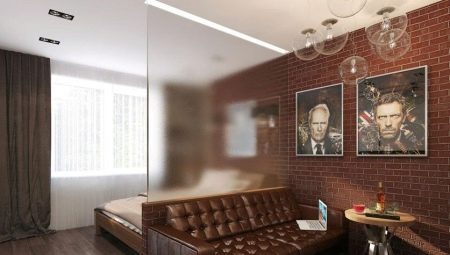 Dormitoris-sala d'estar 19-20 m2. m: opcions de disseny i zonificació