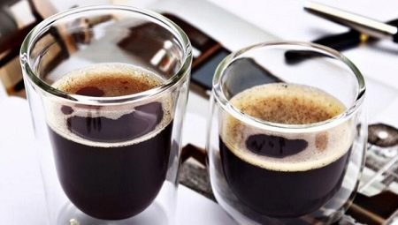 Glāzes un glāzes kafijai: veidi un izvēles nianses