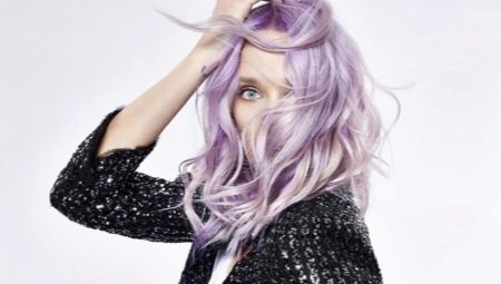 Vaalean violetit hiukset: kenelle se on tarkoitettu ja kuinka valita oikea väri?
