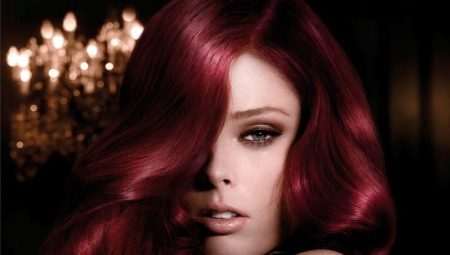 Warna rambut merah gelap: warna topikal dan cadangan warna