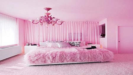 Sovrumsdekorationens subtiliteter i rosa toner