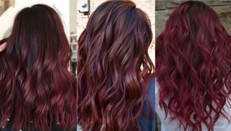 Vínová barva vlasů: odstíny, výběr a péče