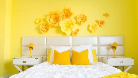 Dormitorio amarillo: pros, contras y características de diseño.