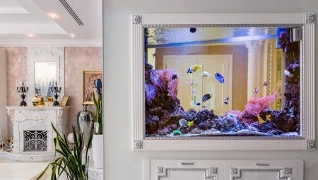 Зидни акваријуми: сорте и препоруке за дизајн