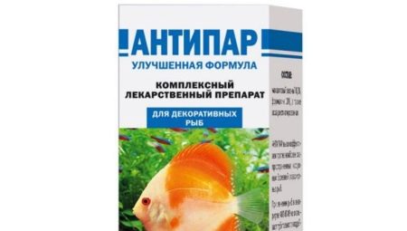 Antipar για ψάρια: περιγραφή και οδηγίες χρήσης