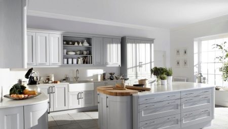 Biela kuchyňa: klady a zápory, interiérový dizajn