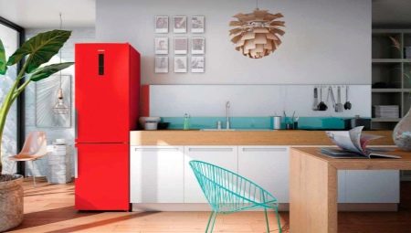 Colori dei frigoriferi all'interno della cucina: una scelta e bellissimi esempi