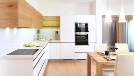 L-shaped kitchen: design and options for placing a kitchen set
