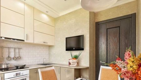 Ideas para el diseño de interiores de cocinas de 6 m2. m en 