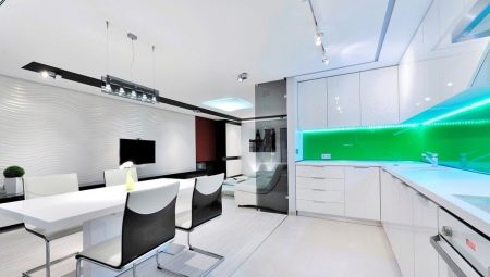 Ideas para el diseño de interiores de la cocina en una casa particular.