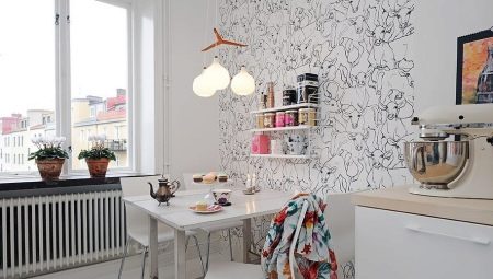 Bagaimana untuk memilih kertas dinding untuk dapur putih?