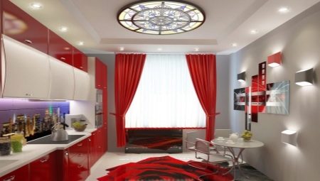 Deertweet Home Tende rosse Tende oscuranti estetiche moderne per camera da  letto Tenda da finestra minimalista per cucina sala da pranzo ad alta