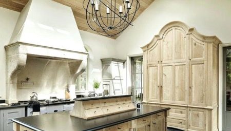 Bleached oak kitchens in the interior