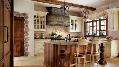 Kuchyně ve venkovském domě: interiérový design a zařízení