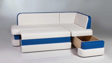 Kuhinjske sofe s kutijom za odlaganje: vrste i kriteriji odabira