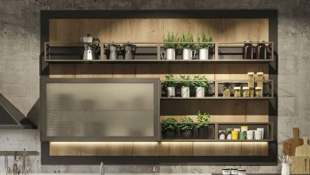 Półki do kuchni: rodzaje, wybór i rozmieszczenie