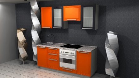 Közvetlen konyhák 2 méter: típusok és tervezési lehetőségek