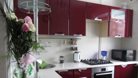 Čerešňové kuchyne: farebné kombinácie v interiéri