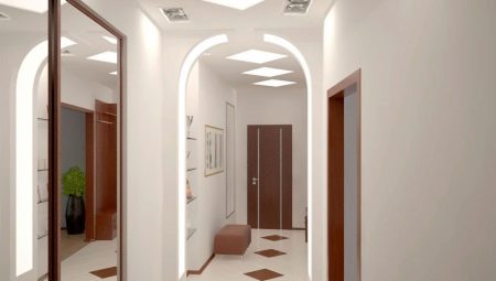 Arch na hodniku: vrste oblikovanja in pravila oblikovanja