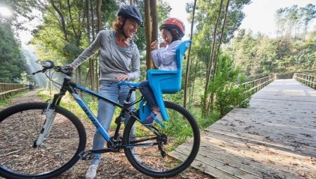 Seggiolini per biciclette per bambini sul bagagliaio: varietà, consigli per la scelta